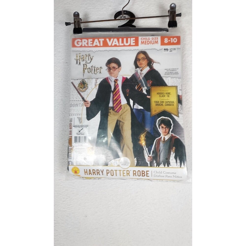 Rubies Harry Potter Robe Child Costume Medium 8-10 Gryffindor Wizard Cloak